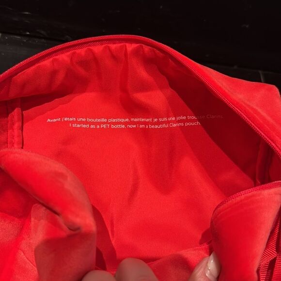 Clarins Red Velvet Holiday Bag - Picture 4 of 6